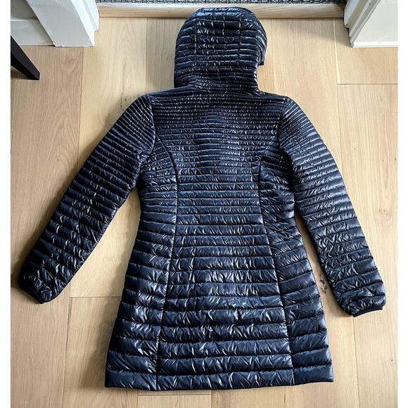 Patagonia Fiona Black Hooded Down Parka - Women's Medium - Picture 2 of 3